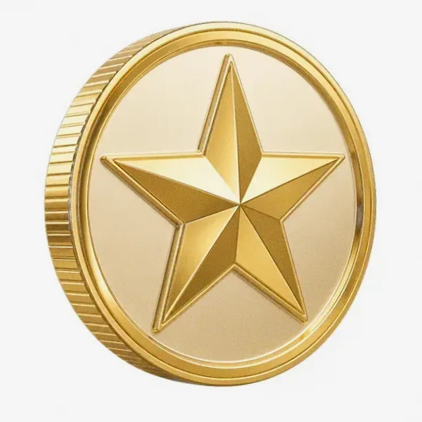 Star-emblem coin — Garrison Bet