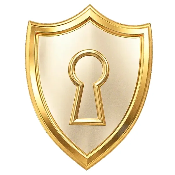 Shield with keyhole — Garrison Bet