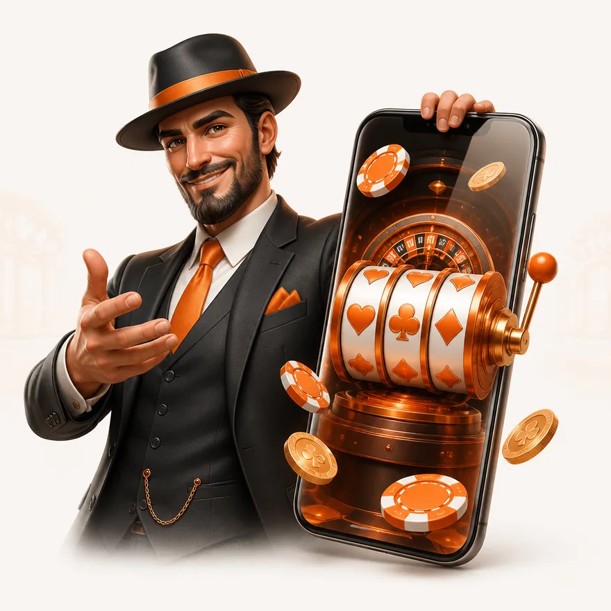 Smartphone with glowing screen — Garrison Bet