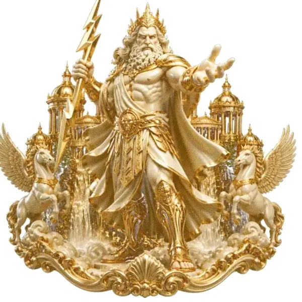 Zeus with lightning — Garrison Bet