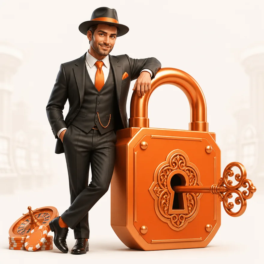 Padlock with key — Garrison Bet
