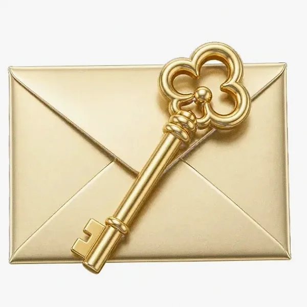Key on envelope — Garrison Bet