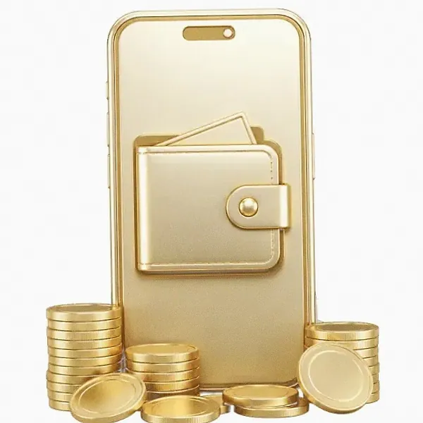 Smartphone with wallet — Garrison Bet