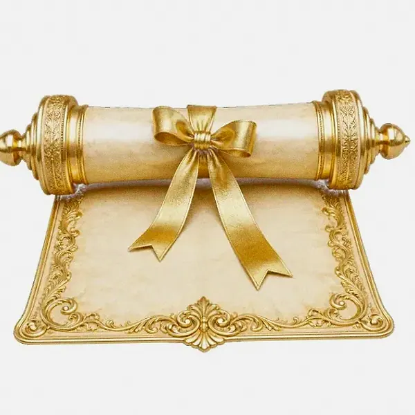 Decorated parchment scroll — Garrison Bet