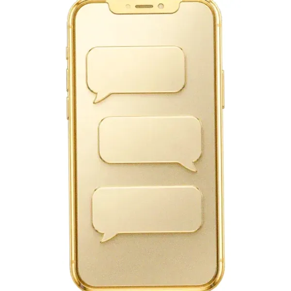 Smartphone with chat bubbles — Garrison Bet