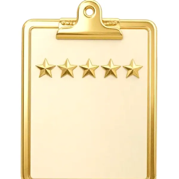 Star rating clipboard — Garrison Bet