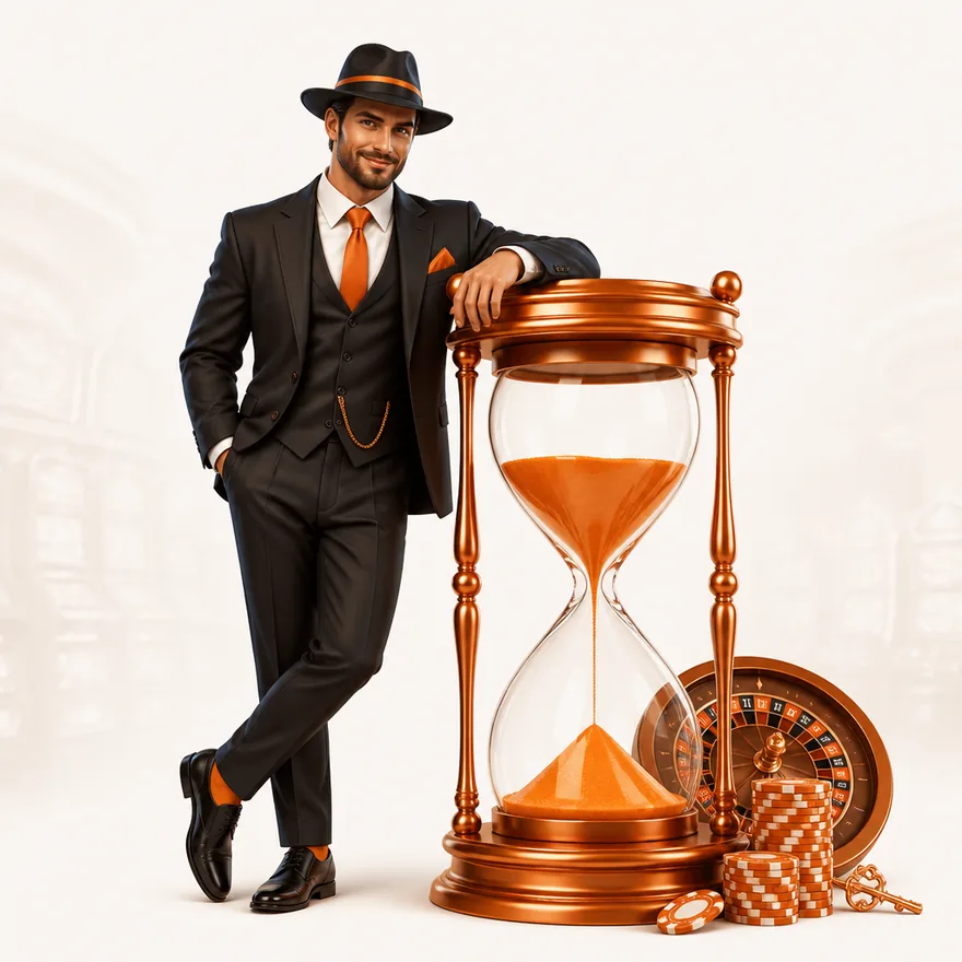 Ornate hourglass — Garrison Bet