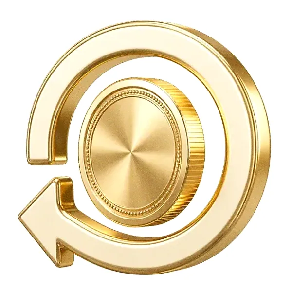 Coin with circular arrow — Garrison Bet